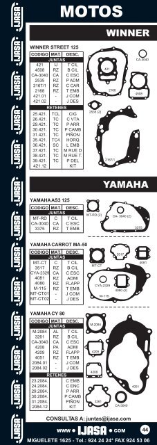 armado catalogo de motos en un solo archivo - Ijasa