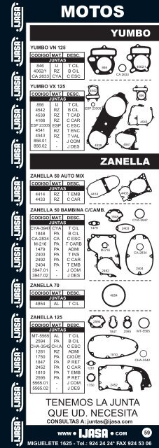 armado catalogo de motos en un solo archivo - Ijasa