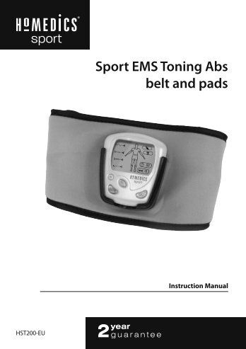 Sport EMS Toning Abs belt and pads - HoMedics