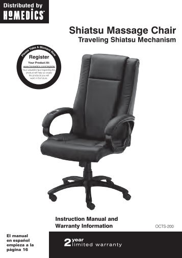 Shiatsu Massage Chair - HoMedics, Inc.