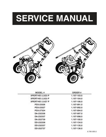 exploded view parts list - Shark Pressure Washers