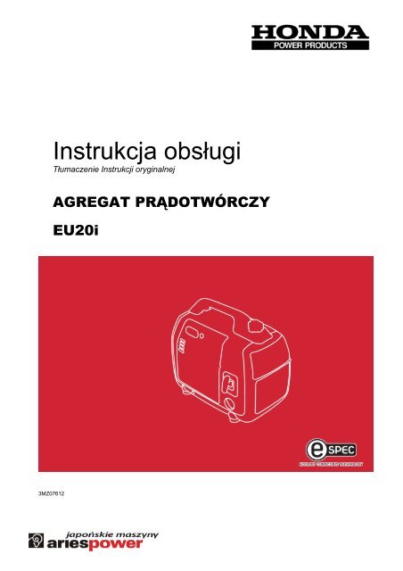 instrukcja obsługi eu20i - Honda