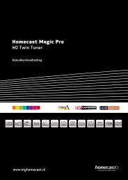 Handleiding Homecast Magic Pro (PDF)
