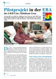 Erste Erfahrungen mit Ersteinschätzung - LKH-Univ. Klinikum Graz