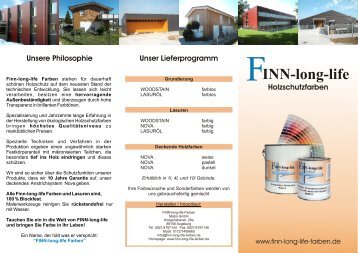 WOODSTAIN Lasur - FINN-long-life-Farben