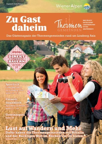 Gästemagazin "Zu Gast daheim" Herbst 2012 - Katzelsdorf