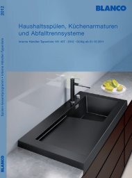 Haushaltsspülen, Küchenarmaturen und ... - Index of - Blanco
