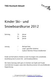 Kinder Ski Kinder Ski - TSG Augsburg-Hochzoll 1889 eV