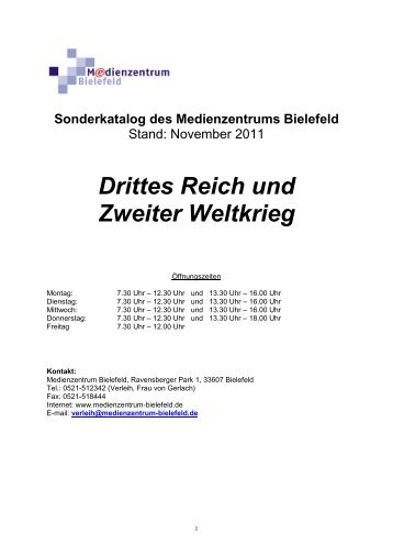 Dritten Reich/Zweiten Weltkrieg - Medienzentrum Bielefeld