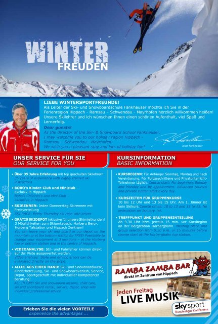 service - Skischule Fankhauser