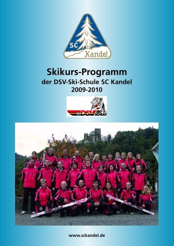 Skikurs-Programm - Ski-Club Kandel eV Waldkirch