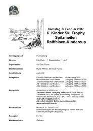 Samstag, 3. Februar 2007 6. Kinder Ski Trophy Spitzmeilen ...