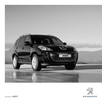Preisliste - Peugeot