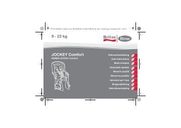 9 - 22 kg JOCKEY Comfort - BRITAX RÖMER Child Safety