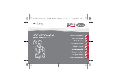 9 - 22 kg JOCKEY Comfort - BRITAX RÖMER Child Safety