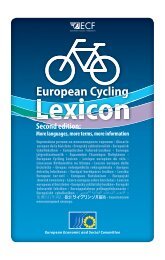 European Cycling Lexicon - Economic and Social Committee - Europa