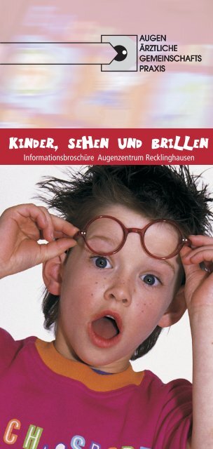 Kinder, Sehen und Brillen - Augenzentrum Recklinghausen