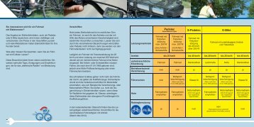 Info-Flyer E-Bikes, Pedelecs und Co - Radfahrsicherheit Paderborn