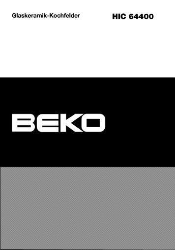 Bedienungsanleitung (PDF) - Beko