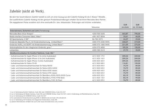 Download Preisliste C-Klasse T-Modell - Mercedes-Benz Deutschland