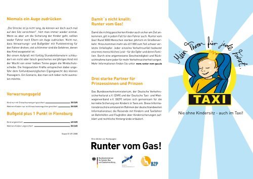 Kindersicherung - Deutscher Taxi- und Mietwagenverband eV