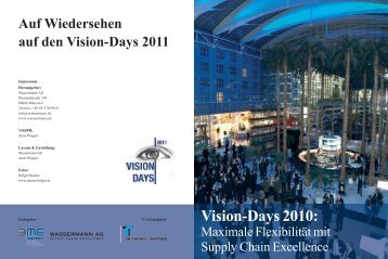 Vision-Days 2010: - Wassermann AG