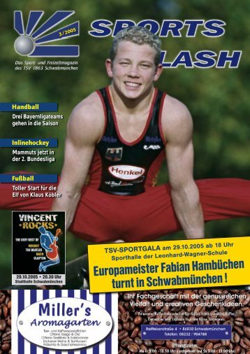 Europameister Fabian Hambüchen turnt in Schwabmünchen !