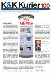 K&K-Kurier100 - Keller & Kalmbach Gmbh