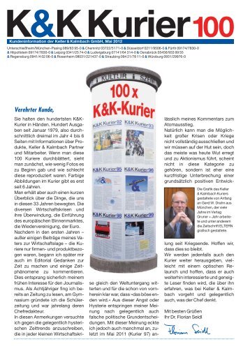 K&K-Kurier100 - Keller & Kalmbach Gmbh