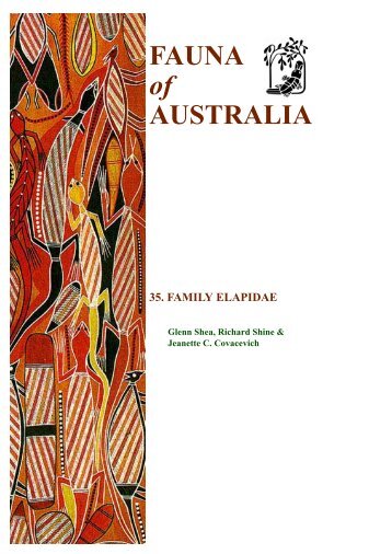 Fauna of Australia 2A - Reptilia - Squamata - Elapidae