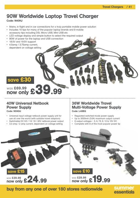40 Travel Adaptors Have