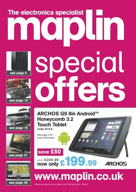 now only £59.99 save £30 - Maplin Electronics