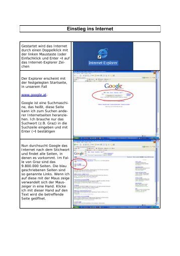 Einstieg ins Internet