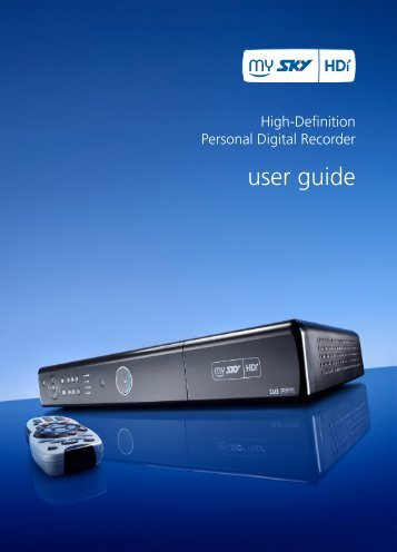 MY SKY HDi - User Guide - Sky TV