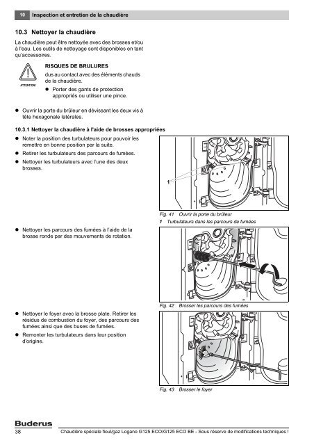 Notice de montage et d'entretien Logano G125 ECO et ... - Buderus