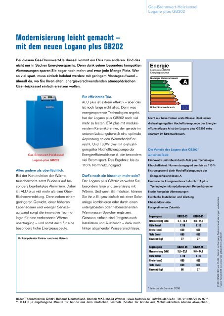 mit dem neuen Logano plus GB202 - Buderus