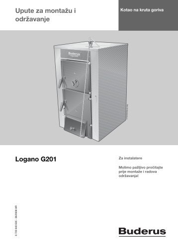 Upute za montažu i održavanje Logano G201