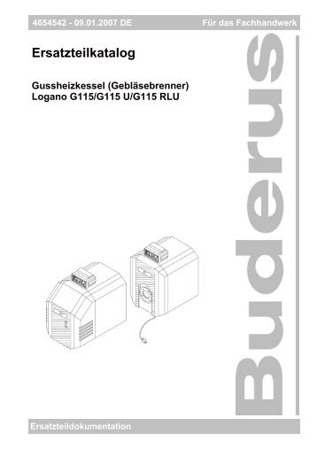 Inhaltsverzeichnis - Buderus