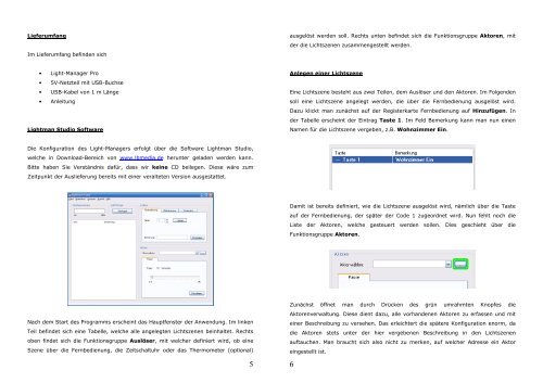 Light-Manager Pro Bedienungsanleitung