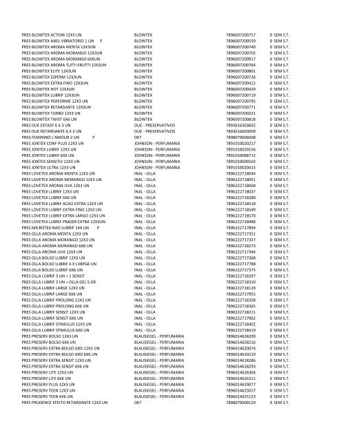 Listagem geral para identificar se o produto é - Ultramax