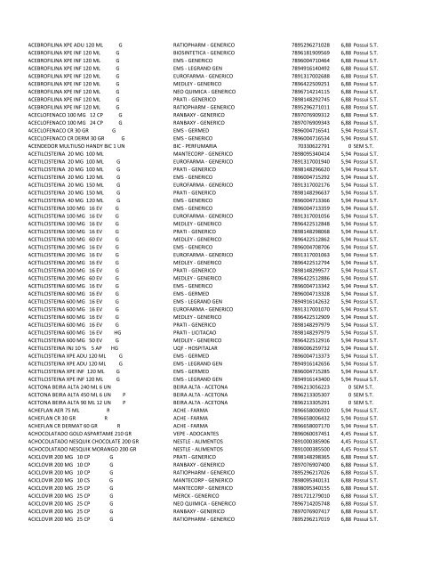 Listagem geral para identificar se o produto é - Ultramax