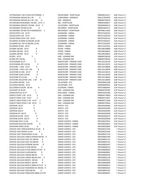 Listagem geral para identificar se o produto é - Ultramax