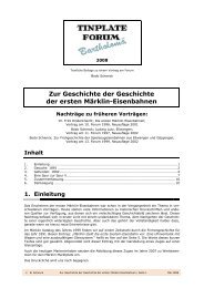 Zur Geschichte der Geschichte der ersten Märklin-Eisenbahnen