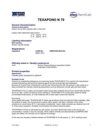 TEXAPON® N 70
