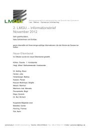 2. Elternrundbrief November 2012 - Lise-Meitner-Gymnasium ...