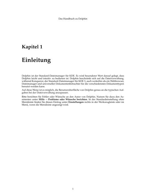 Das Handbuch zu Dolphin - KDE Documentation