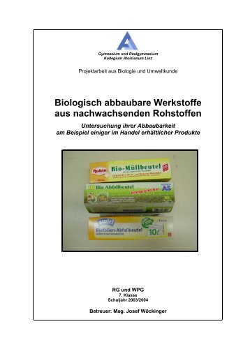 Biologisch abbaubare Werkstoffe (pdf)