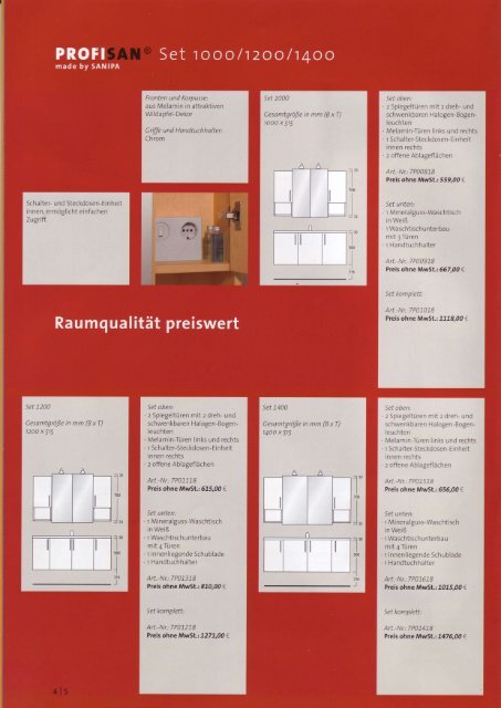 ProfiSan 1000/1200/1400