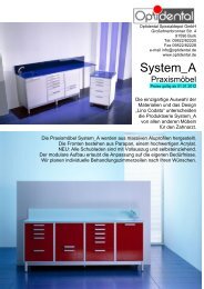 System_A 2012 - Optidental Spezialdepot für Praxis und Labor GmbH