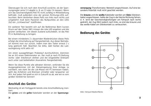 Modellbahn-Fahrpult - produktinfo.conrad.com